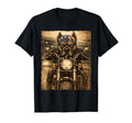 Presa Canario Dog Biker Riding T-Shirt - Minimalist Print Men Women - T-Shirt, Sweatshirt, Hoodie
