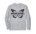 Funny Antisocial Butterfly Sassy Lovers Gag T-Shirt - Trendy Graphic Unisex - T-Shirt, Sweatshirt, Hoodie