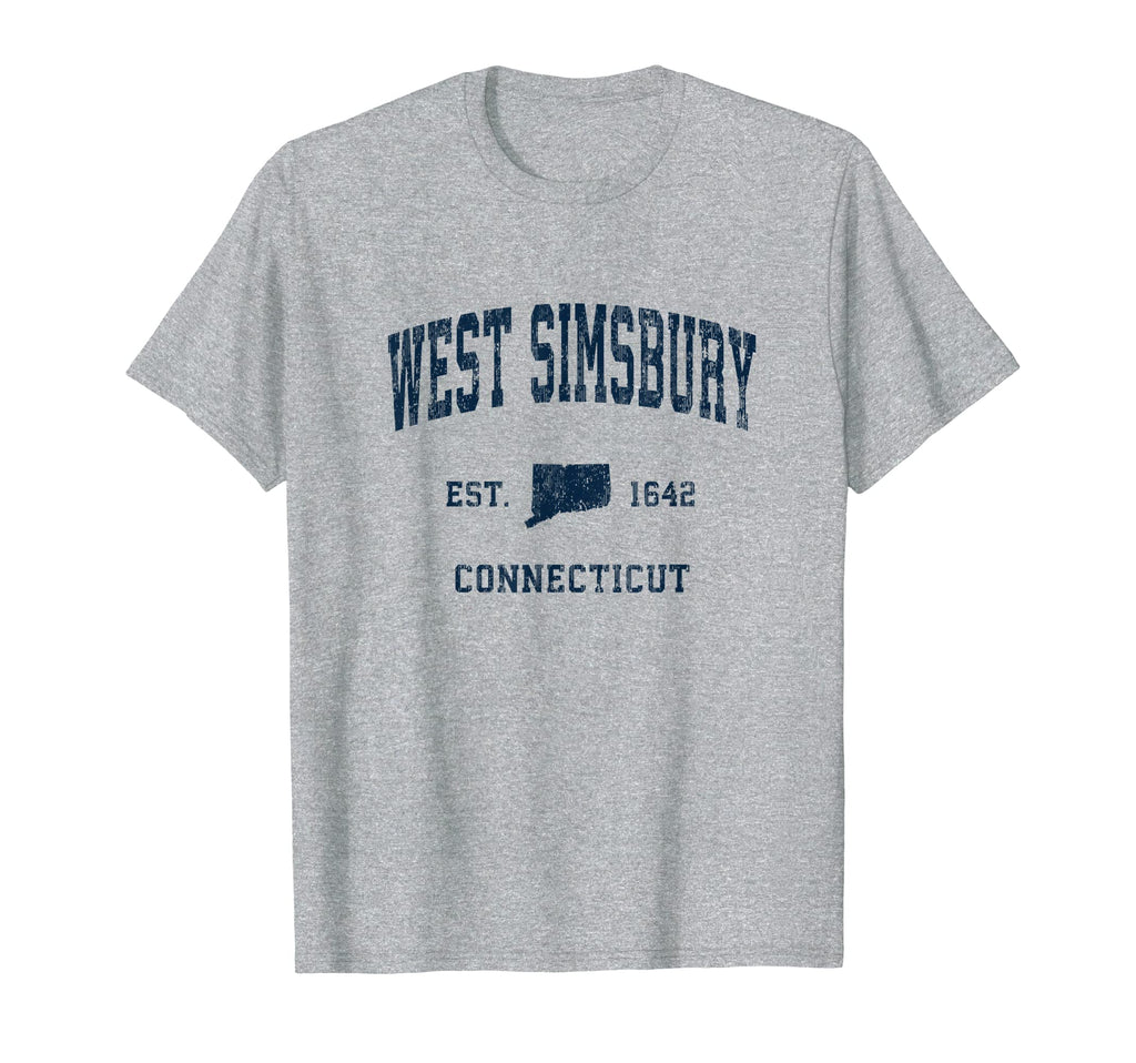 West Simsbury Connecticut Ct Athletic T-Shirt - Unique Graphic for Adults - T-Shirt, Sweatshirt, Hoodie