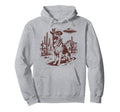 German Shepherd Ufo Western Alien 90S Hoodie - Minimalist Print for Adults - T-Shirt, Sweatshirt, Hoodie