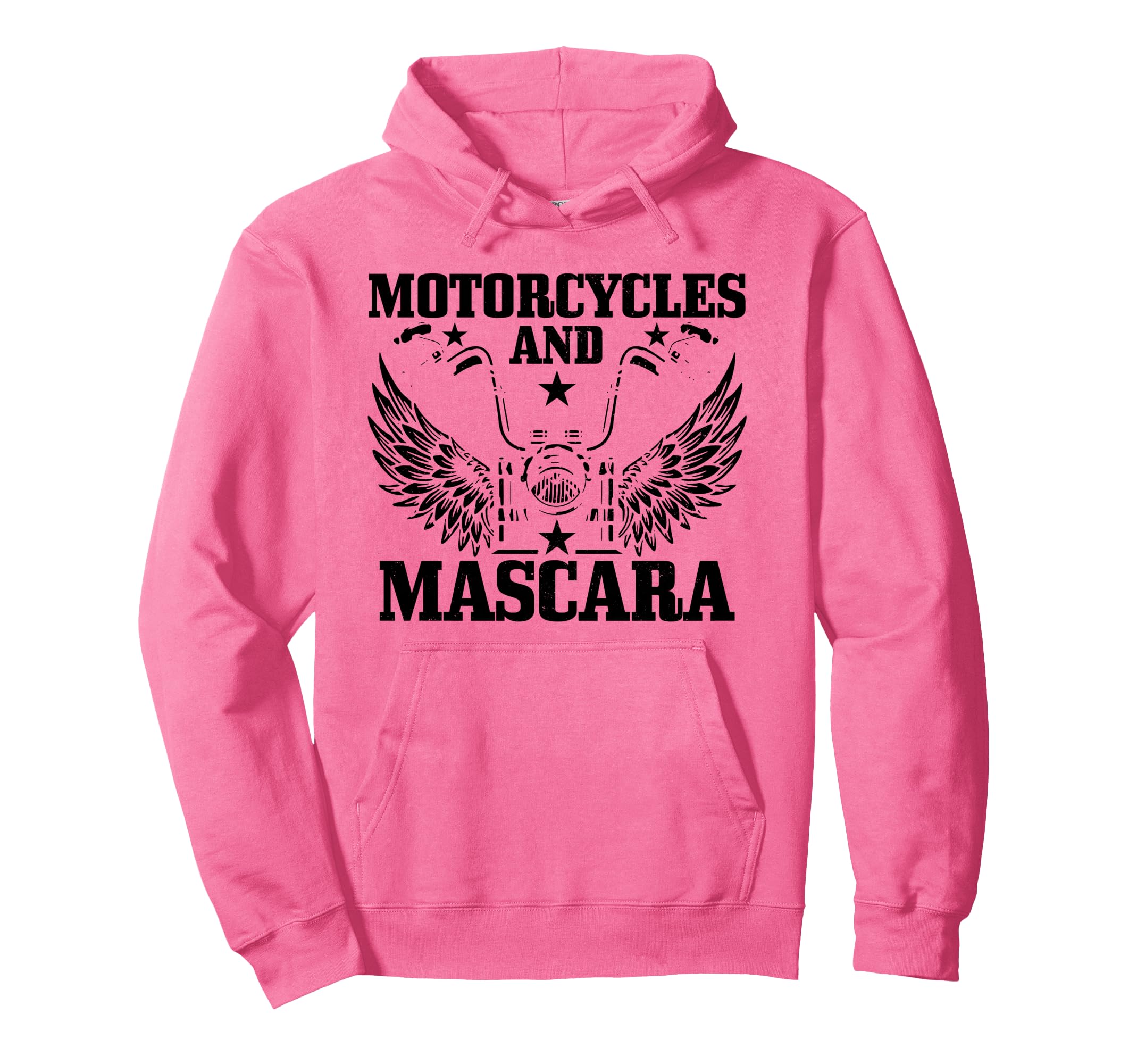 Motorcycles And Mascara Biker Funny Biker Hoodie - Custom Art Print Unisex - T-Shirt, Sweatshirt, Hoodie