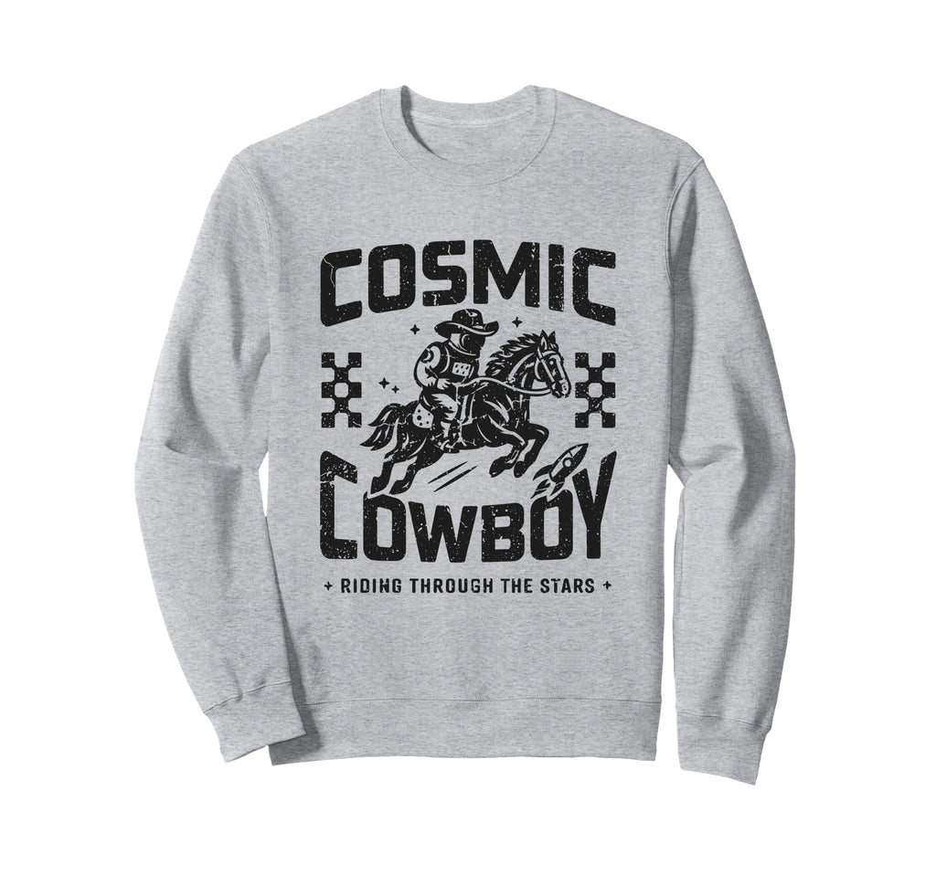 Space Western Aesthetic Sci Fi Cowboy Sweatshirt - Trendy Graphic Unisex - T-Shirt, Sweatshirt, Hoodie