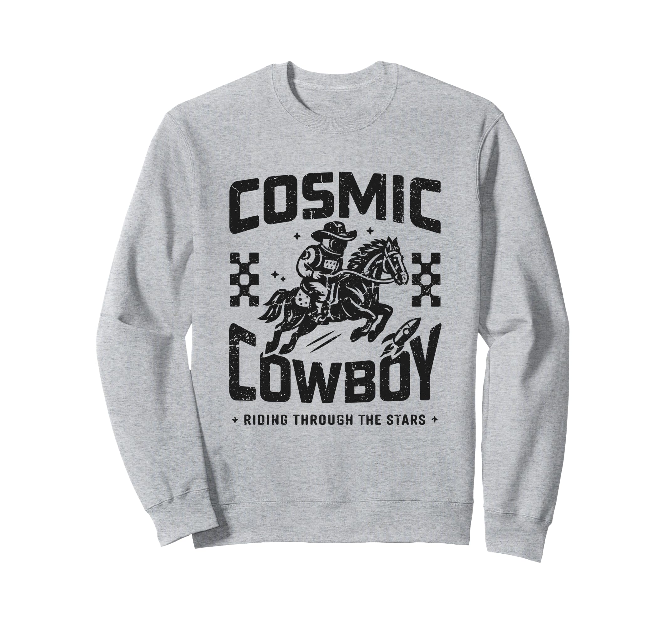 Space Western Aesthetic Sci Fi Cowboy Sweatshirt - Trendy Graphic Unisex - T-Shirt, Sweatshirt, Hoodie