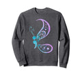 Semicolon Butterfly Semi Colon Tattoo Sweatshirt - Graphic Print Men Women - T-Shirt, Sweatshirt, Hoodie