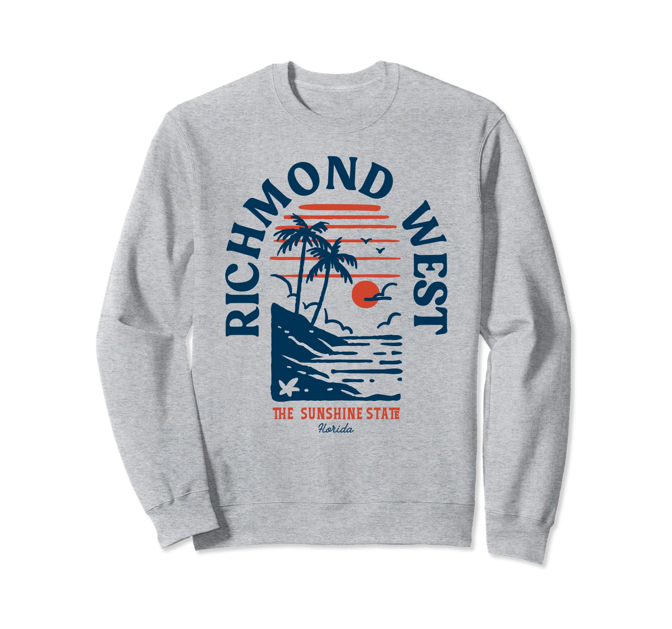Richmond West Florida Surfer Beach Sweatshirt - Trendy Graphic Unisex - T-Shirt, Sweatshirt, Hoodie