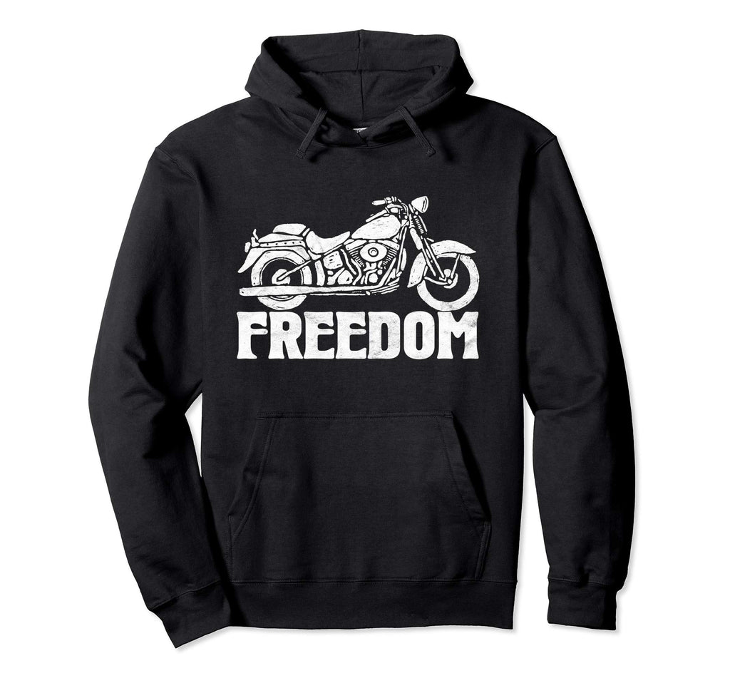 Freedom Motorcycle Minimalist Hoodie - Novelty Apparel Men Women - T-Shirt, Sweatshirt, Hoodie