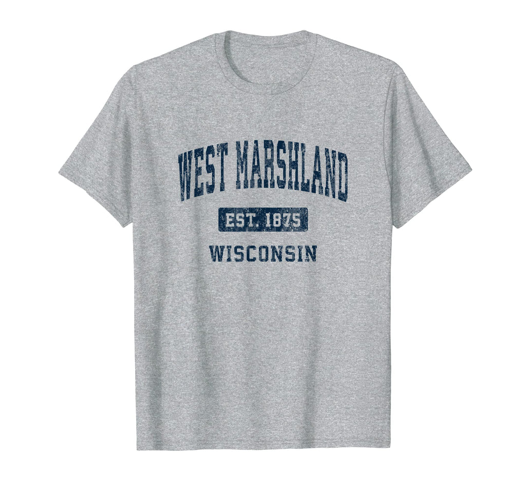 West Marshland Wisconsin Wi T-Shirt - Fun Novelty Design Men Women - T-Shirt, Sweatshirt, Hoodie