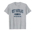 West Marshland Wisconsin Wi T-Shirt - Fun Novelty Design Men Women - T-Shirt, Sweatshirt, Hoodie