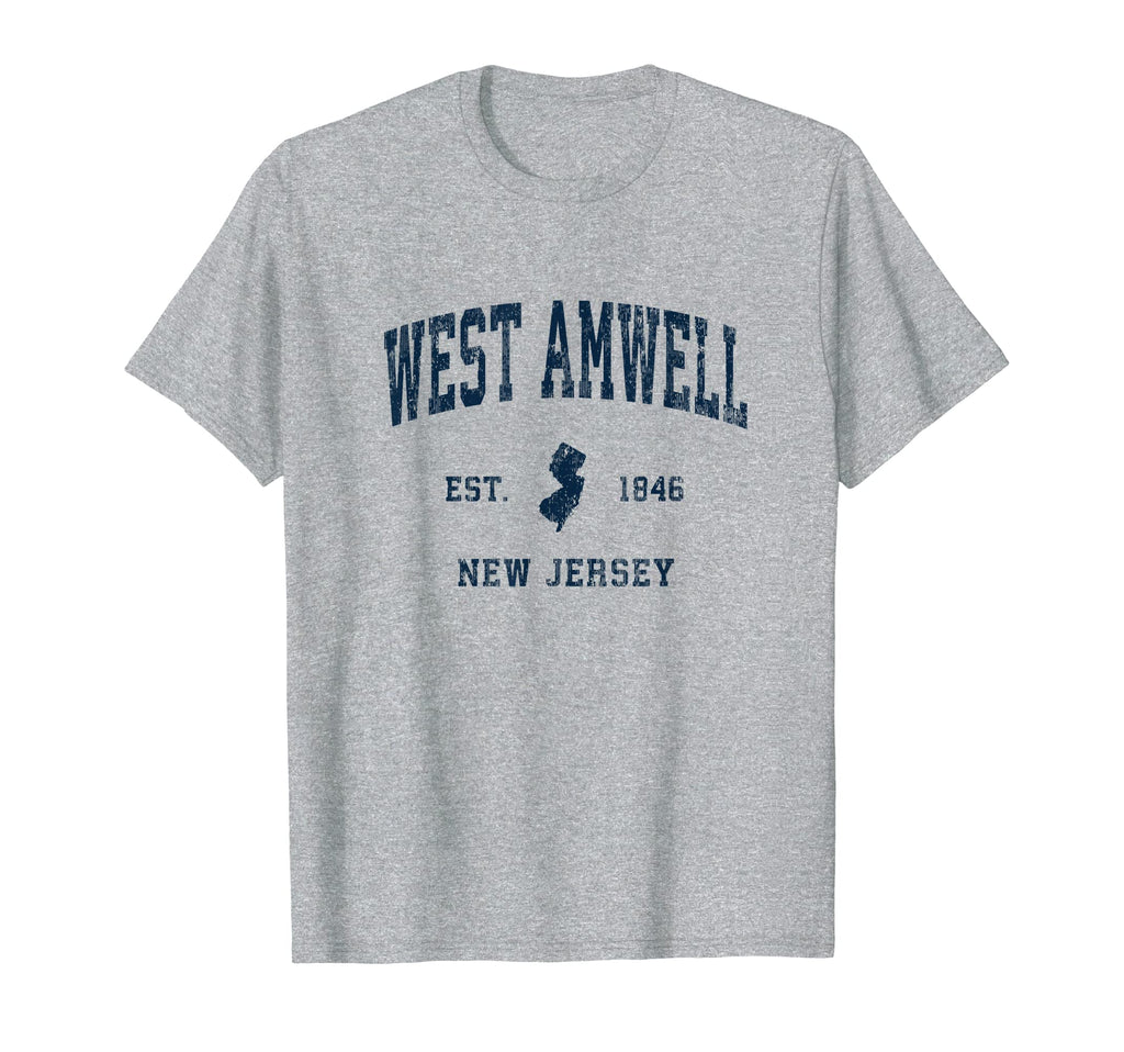 West Amwell New Jersey Nj Athletic T-Shirt - Novelty Apparel for Adults - T-Shirt, Sweatshirt, Hoodie