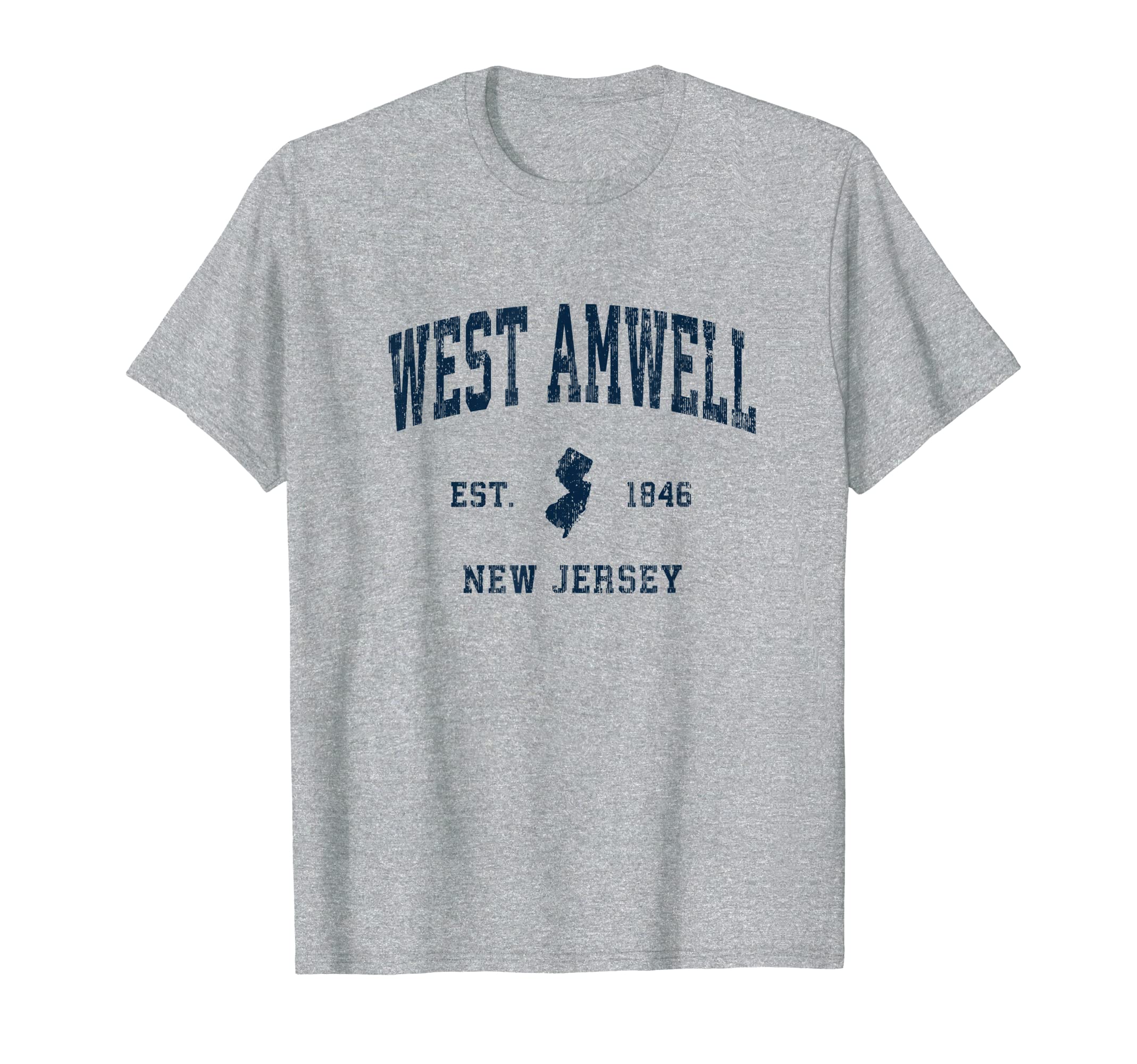 West Amwell New Jersey Nj Athletic T-Shirt - Novelty Apparel for Adults - T-Shirt, Sweatshirt, Hoodie