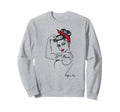 Pin Up Power Feminist Art Sweatshirt - Custom Art Print Unisex - T-Shirt, Sweatshirt, Hoodie