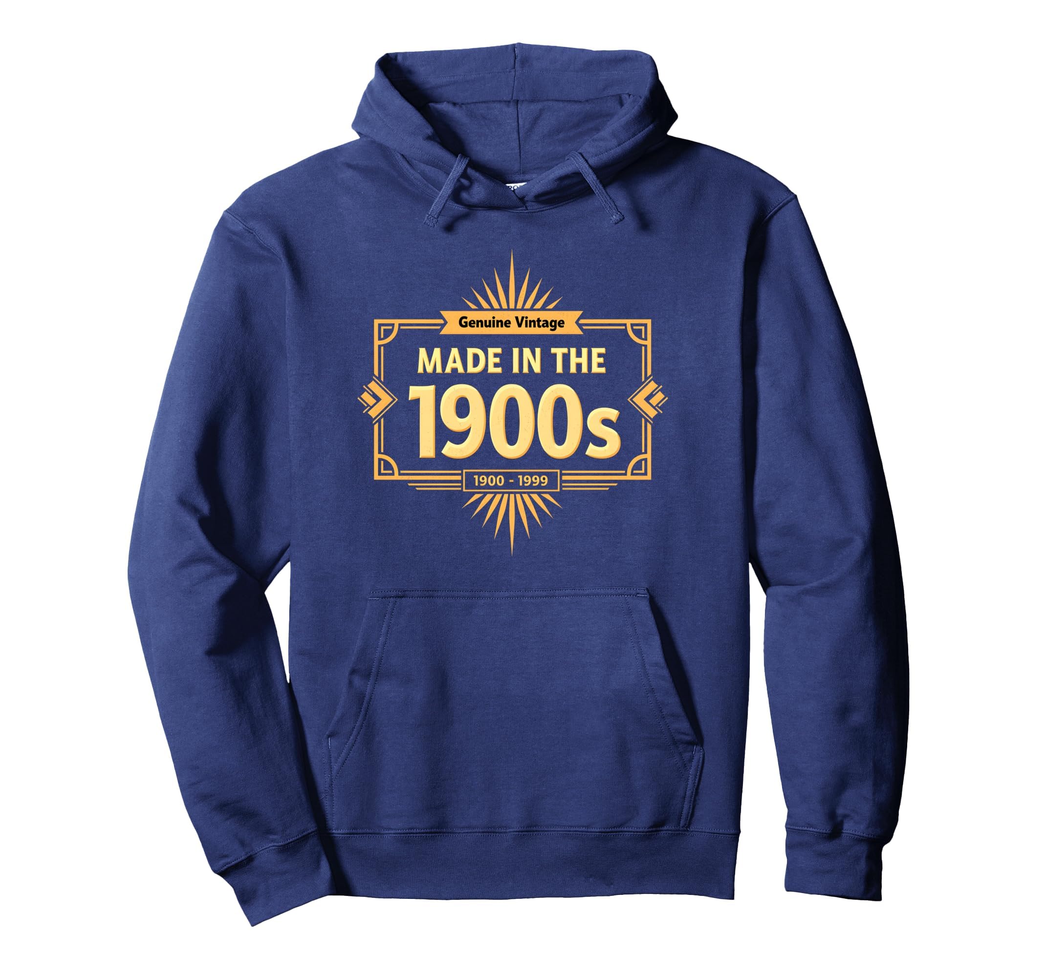 Genuine Made 1900S Birthday Gift Hoodie - Minimalist Print for Adults - T-Shirt, Sweatshirt, Hoodie