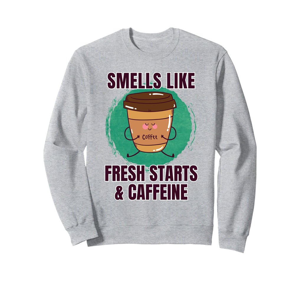 Funny Coffee Yoga Mindfulness Caffeine Sweatshirt - Trendy Graphic Unisex - T-Shirt, Sweatshirt, Hoodie