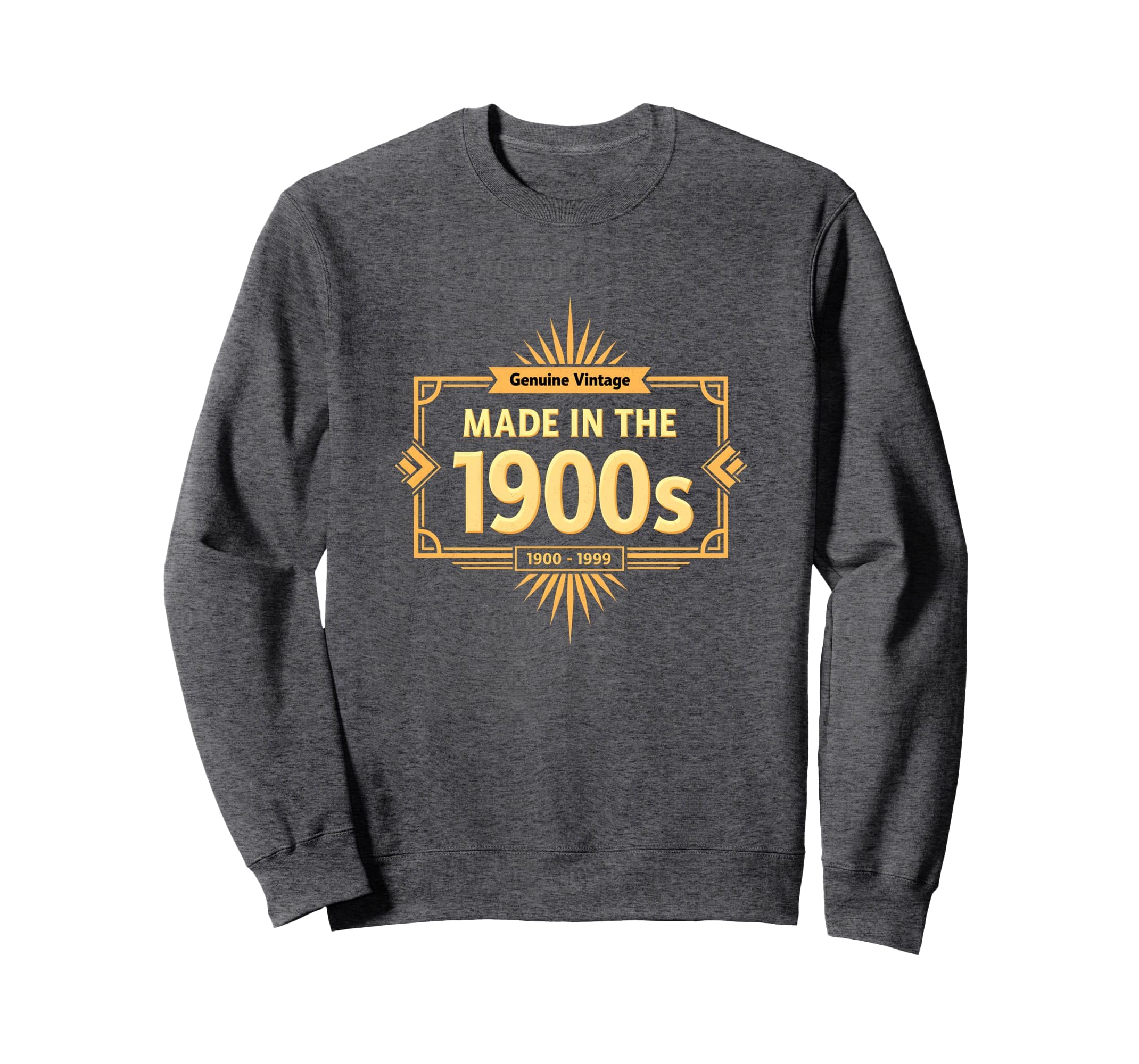 Genuine Made 1900S Birthday Gift Sweatshirt - Graphic Print for Adults - T-Shirt, Sweatshirt, Hoodie