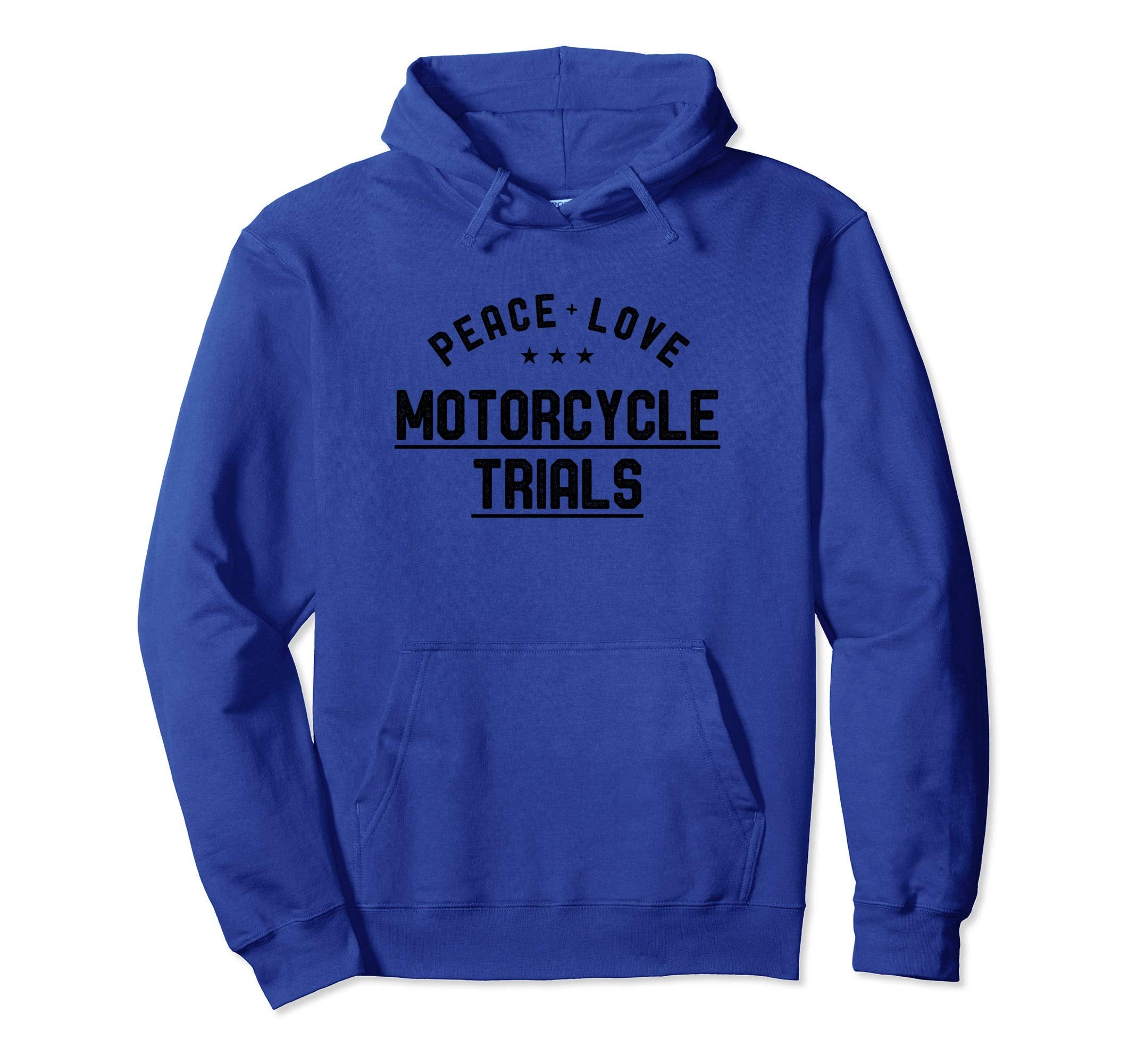 Peace Love Motorcycle Trials Hoodie - Unique Graphic Men Women - T-Shirt, Sweatshirt, Hoodie