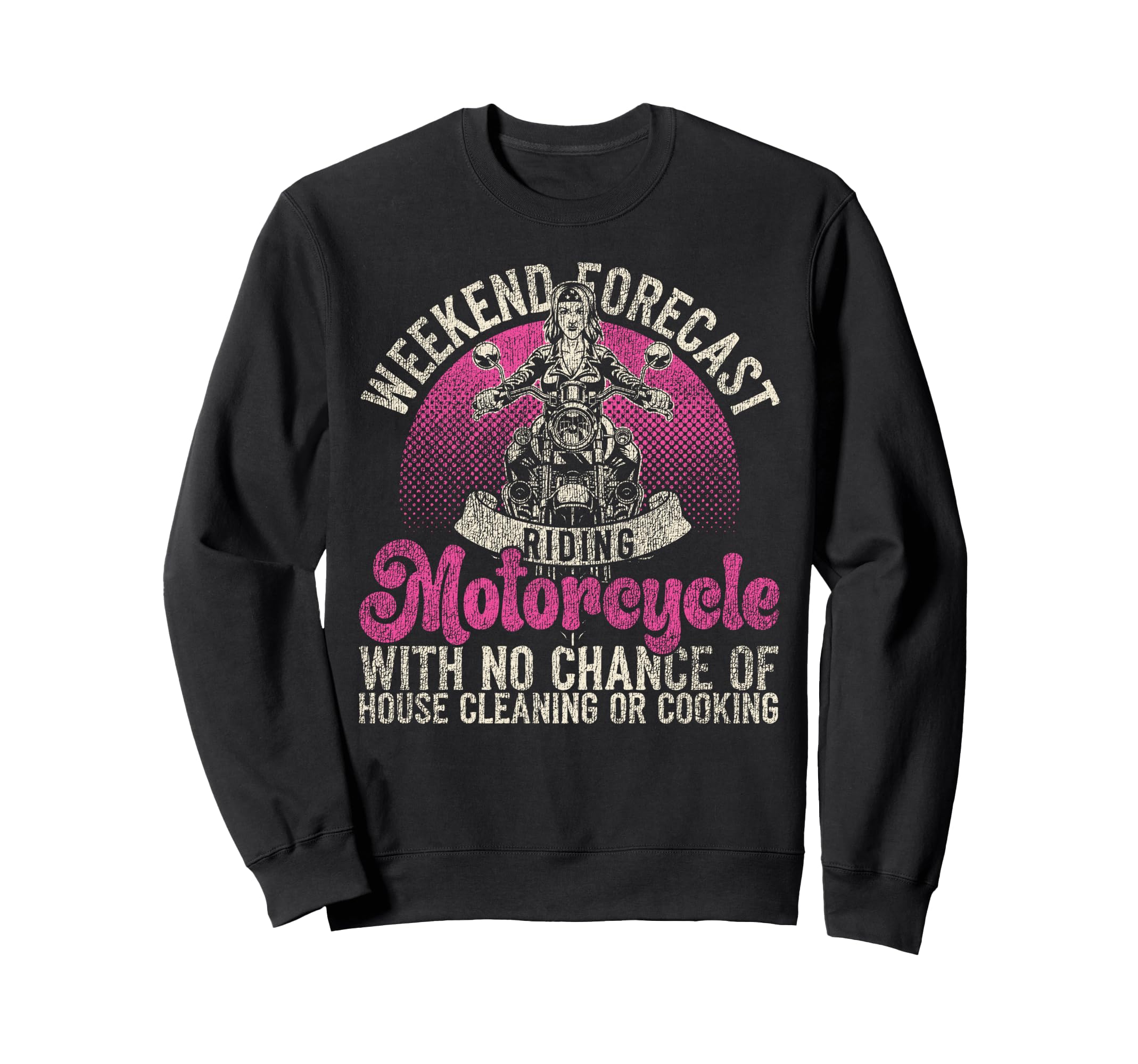 Motorcycle Biker Weekend Sweatshirt - Casual Everyday Wear Men Women - T-Shirt, Sweatshirt, Hoodie