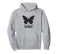 Antisocial Butterfly Minimalist Hoodie - Aesthetic Graphic for Adults - T-Shirt, Sweatshirt, Hoodie