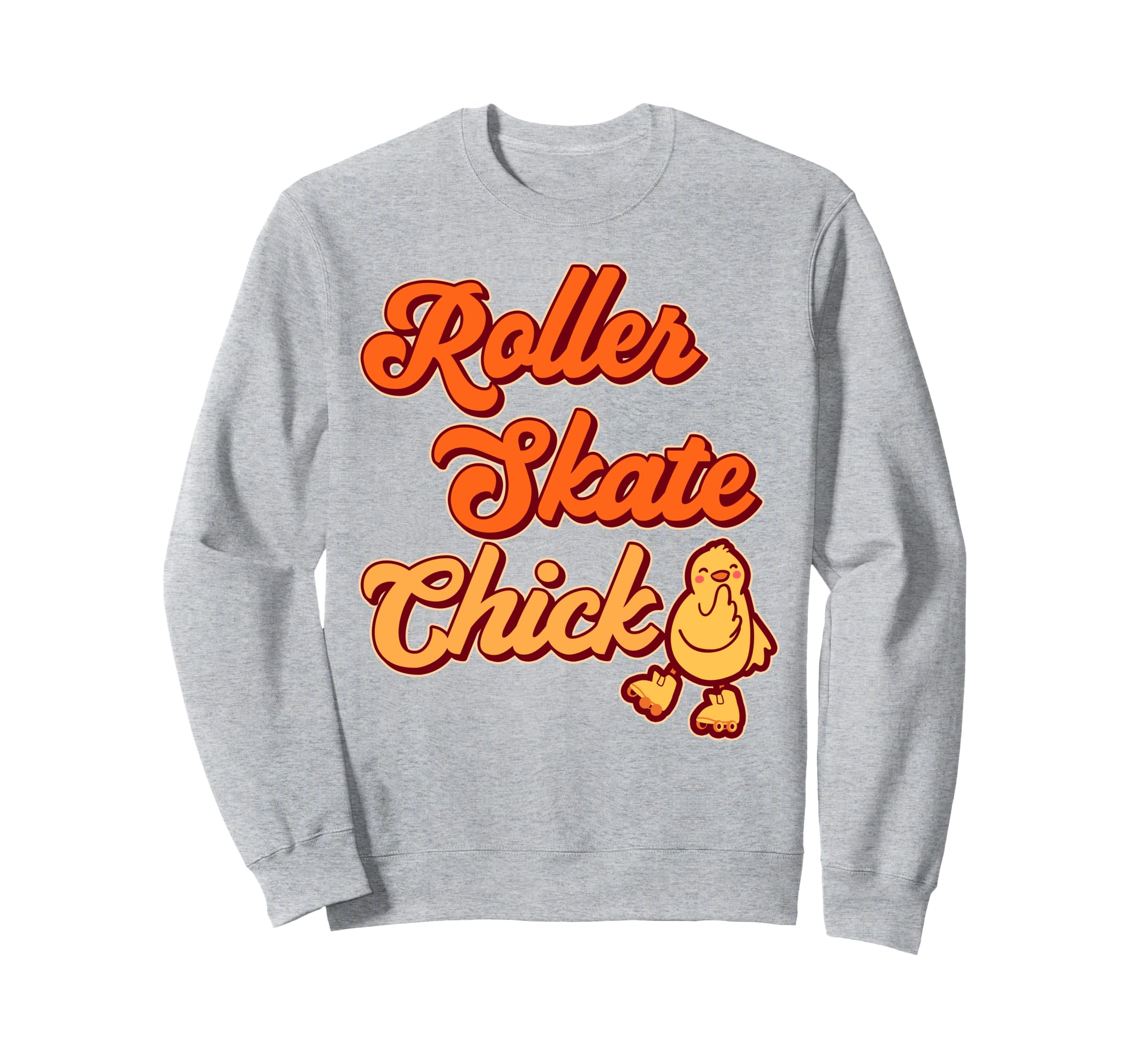 Roller Skating Skate 1970S Chicken Sweatshirt - Fun Novelty Design Unisex - T-Shirt, Sweatshirt, Hoodie