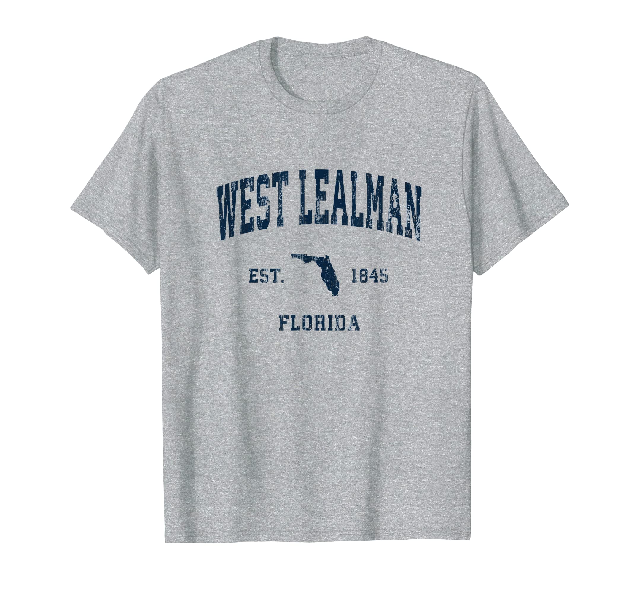 West Lealman Florida Fl Athletic T-Shirt - Custom Art Print for Adults - T-Shirt, Sweatshirt, Hoodie