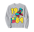 1984 Slow Tec 80S Candy Roller Rink Sweatshirt - Trendy Graphic for Adults - T-Shirt, Sweatshirt, Hoodie