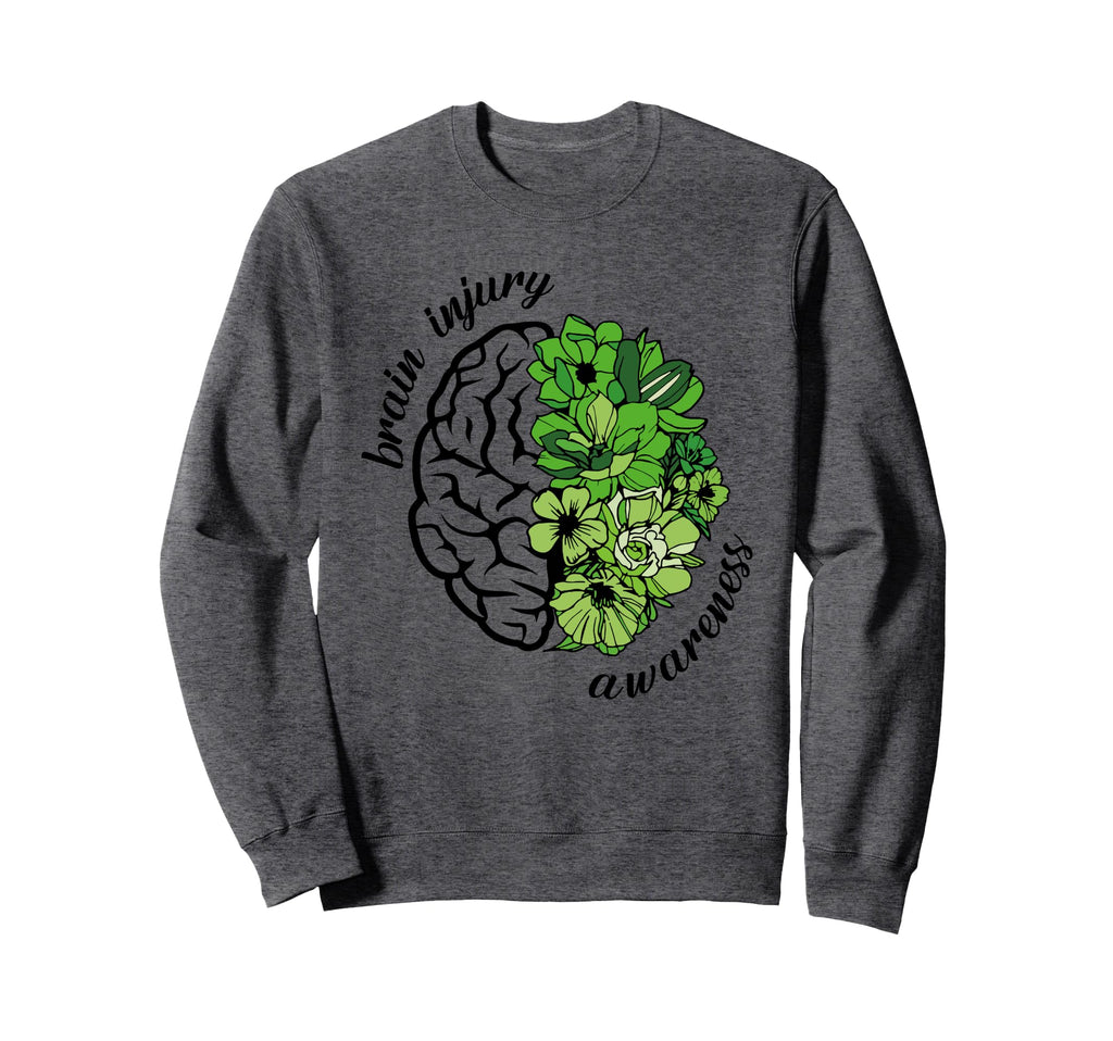Brain Injury Awareness Mental Health Sweatshirt - Graphic Print Unisex - T-Shirt, Sweatshirt, Hoodie