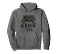 Born 1985 40Th Birthday Funny Motorbike Hoodie - Custom Art Print Men Women - T-Shirt, Sweatshirt, Hoodie