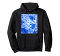 Rose Flower Aesthetic Blue Postcard Hoodie - Minimalist Print for Adults - T-Shirt, Sweatshirt, Hoodie