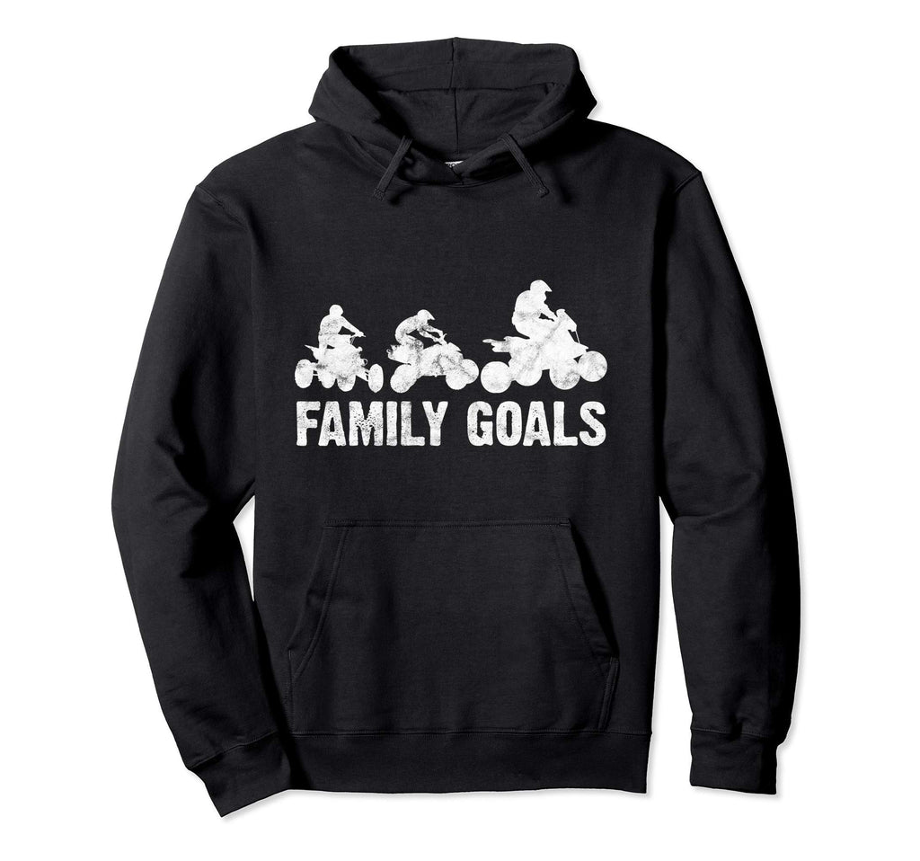 Family Goals Quad Bike Atv Offroading Gift Hoodie - Graphic Print Men Women - T-Shirt, Sweatshirt, Hoodie