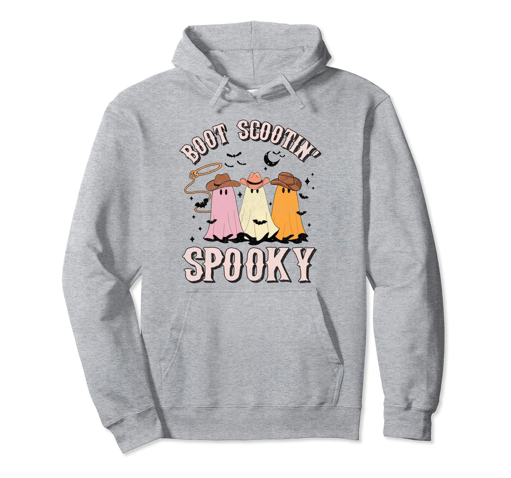 Boot Scootin Spooky Western Halloween Hoodie - Custom Art Print Men Women - T-Shirt, Sweatshirt, Hoodie