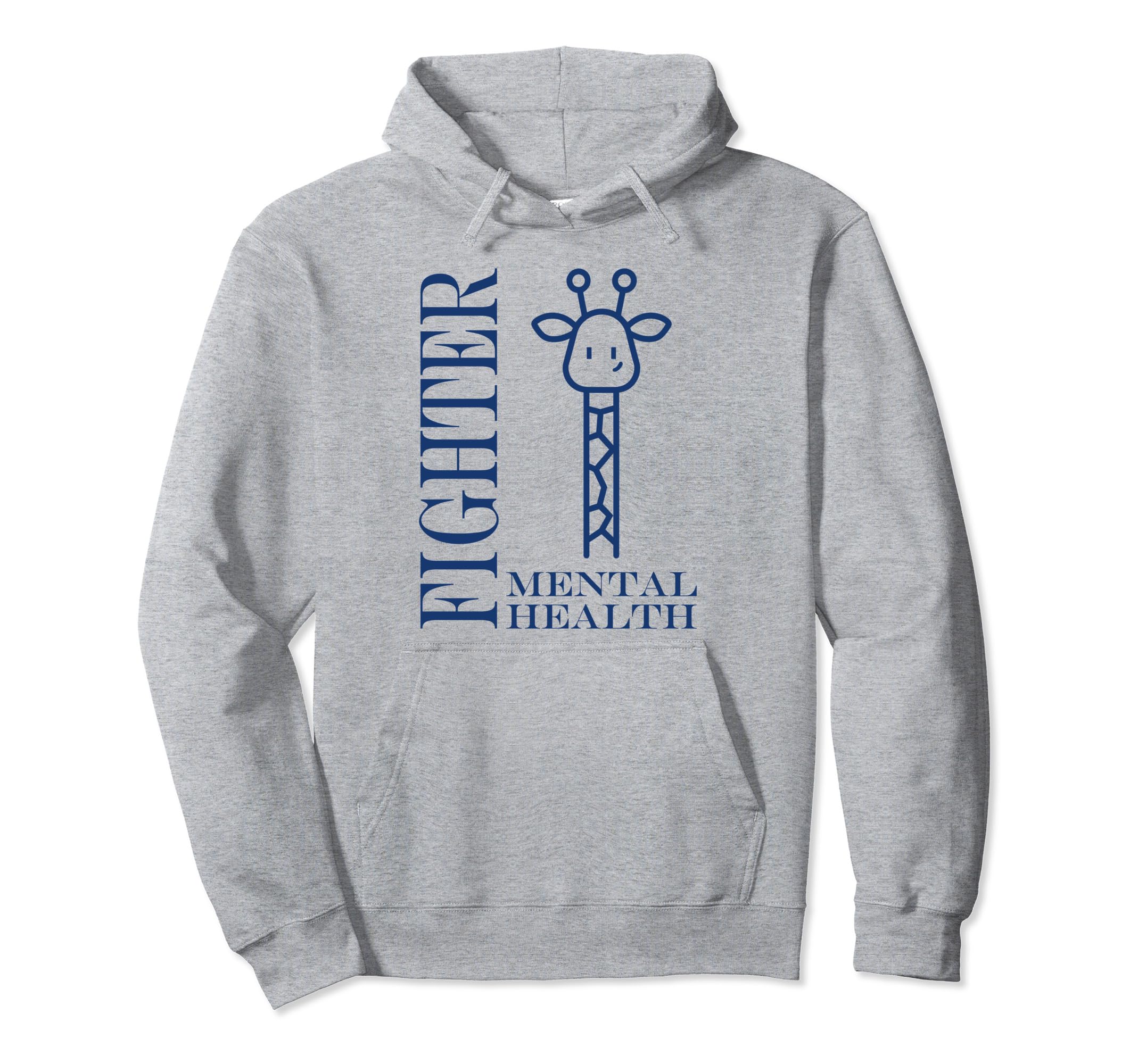 Warrior Brain Illness Animal Fighter Hoodie - Minimalist Print Men Women - T-Shirt, Sweatshirt, Hoodie