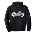 Usa Flag Motorcycle Minimalist Hoodie - Trendy Graphic Unisex - T-Shirt, Sweatshirt, Hoodie
