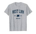 West Linn Oregon Or Athletic Navy T-Shirt - Unique Graphic for Adults - T-Shirt, Sweatshirt, Hoodie