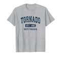 Tornado West Virginia Wv Athletic T-Shirt - Custom Art Print Men Women - T-Shirt, Sweatshirt, Hoodie