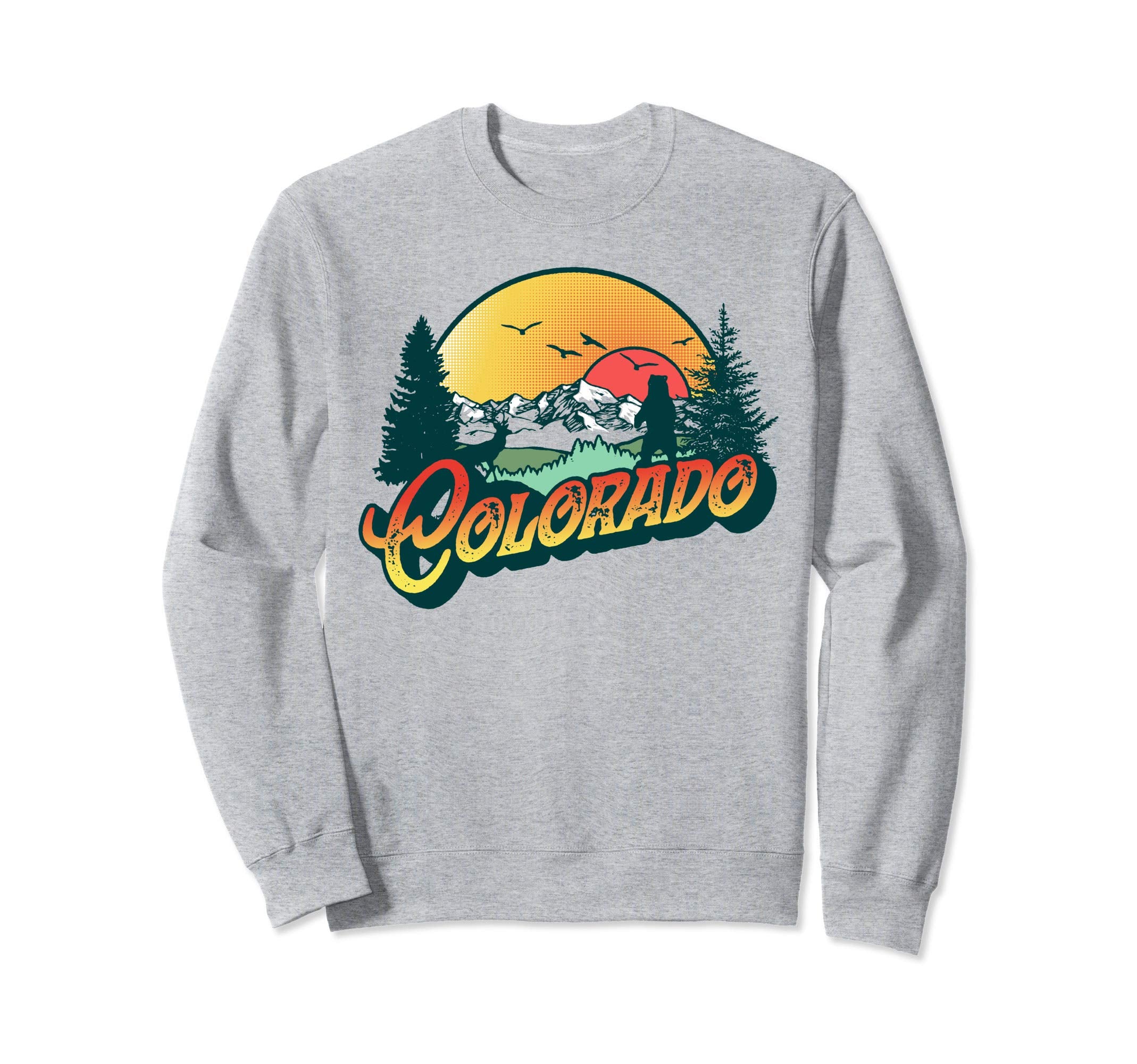 Colorado Seventies Mountains Sweatshirt - Minimalist Print for Adults - T-Shirt, Sweatshirt, Hoodie