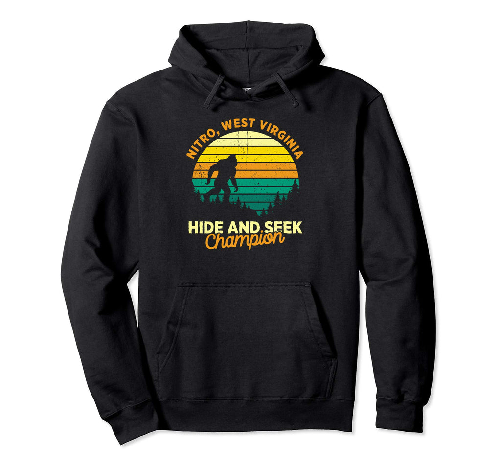 Nitro West Virginia Big Foot Souvenir Hoodie - Fun Novelty Design Unisex - T-Shirt, Sweatshirt, Hoodie