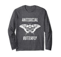 Funny Antisocial Butterfly Beautiful T-Shirt - Aesthetic Graphic Men Women - T-Shirt, Sweatshirt, Hoodie