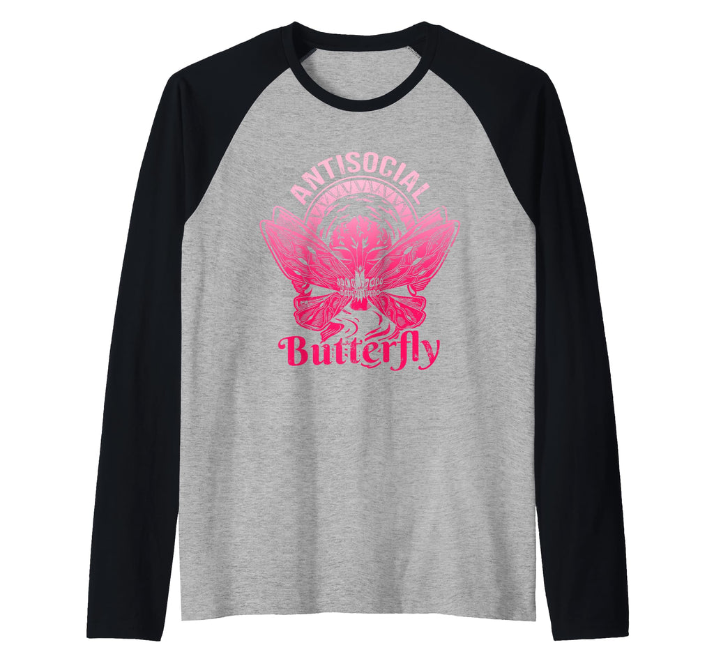 Antisocial Butterfly Moth Gothic Dark Hoodie - Streetwear Style Unisex - T-Shirt, Sweatshirt, Hoodie