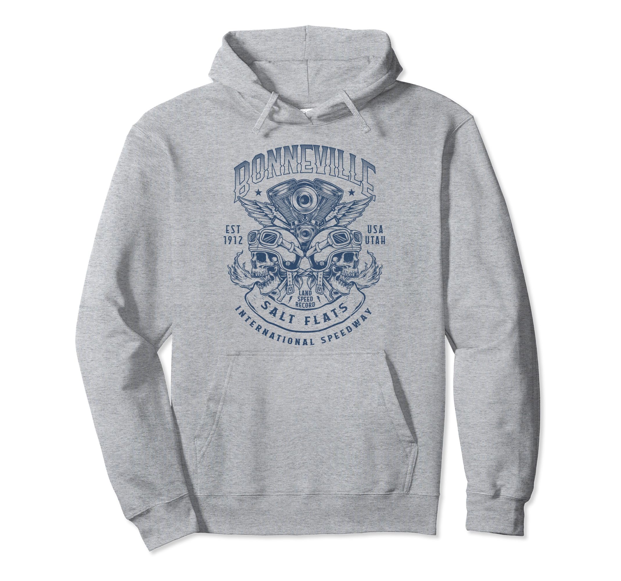 Bonneville Salt Flats Motorcycle Racing Hoodie - Fun Novelty Design Unisex - T-Shirt, Sweatshirt, Hoodie