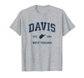 Davis West Virginia Wv Athletic Navy T-Shirt - Graphic Print Men Women - T-Shirt, Sweatshirt, Hoodie