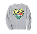 Explore Outdoor Nature Lover Heart Sweatshirt - Unique Graphic Men Women - T-Shirt, Sweatshirt, Hoodie