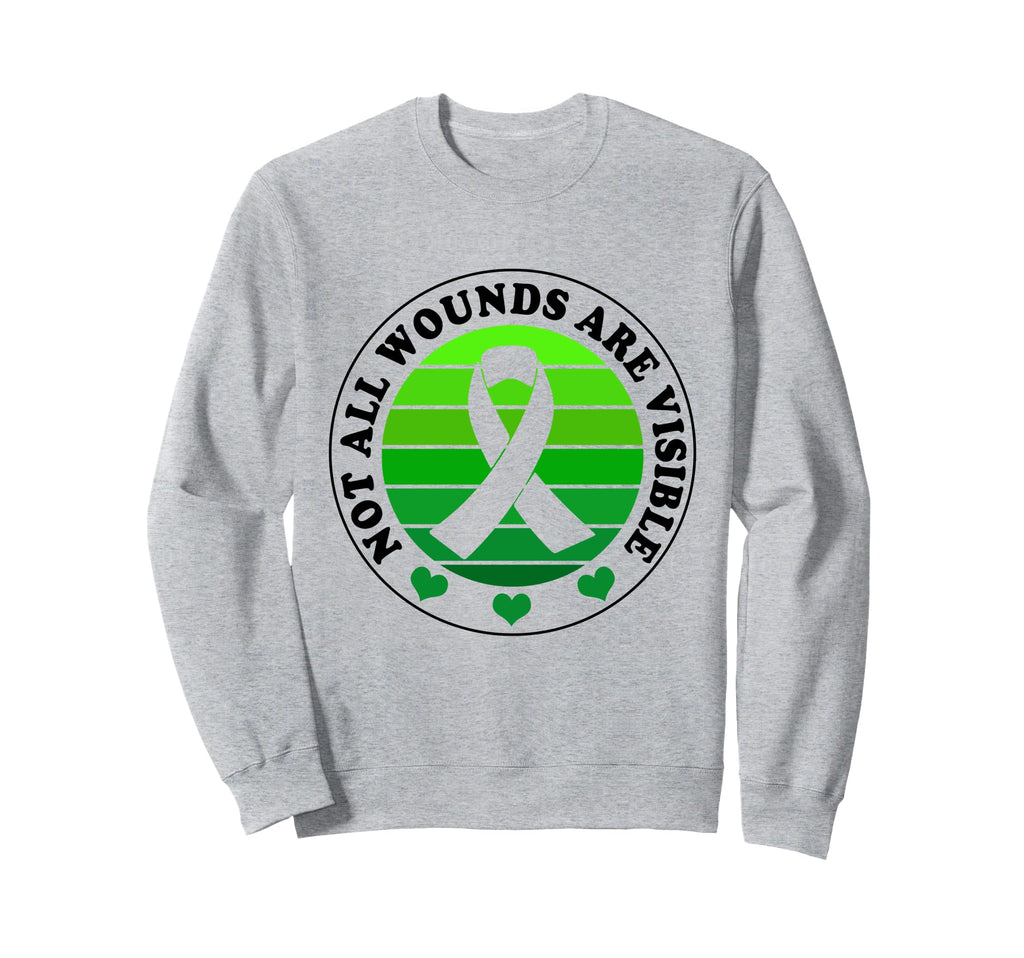 Not All Wounds Are Visible Mental Sweatshirt - Fun Novelty Design Unisex - T-Shirt, Sweatshirt, Hoodie