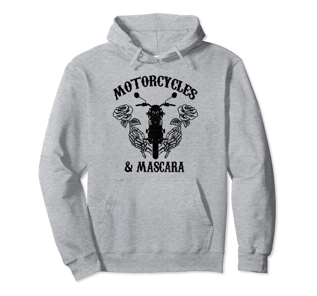 Motorcycles Mascara Biker Hoodie - Aesthetic Graphic for Adults - T-Shirt, Sweatshirt, Hoodie