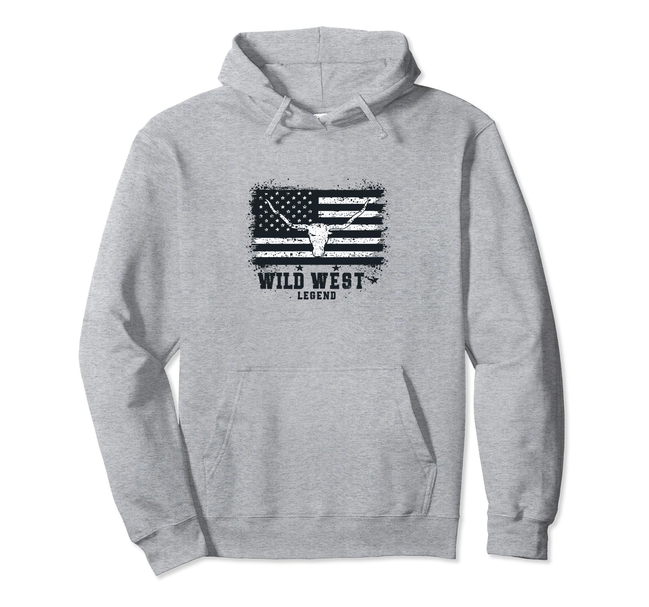 Wild West Legend Western Country Cowboy Hoodie - Graphic Print for Adults - T-Shirt, Sweatshirt, Hoodie