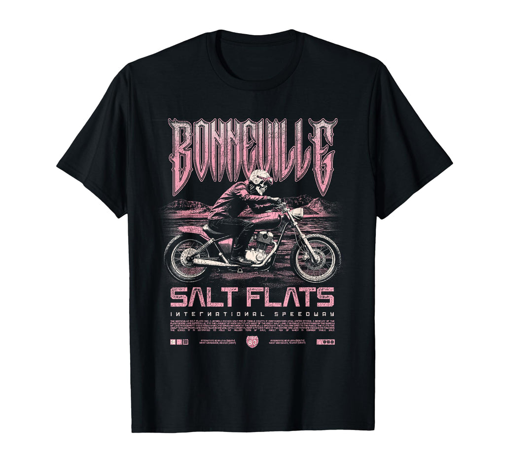 Bonneville Salt Flats Motorcycle T-Shirt - Casual Everyday Wear for Adults - T-Shirt, Sweatshirt, Hoodie