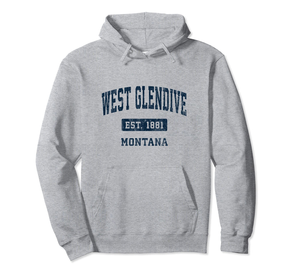 West Glendive Montana Mt Sports Hoodie - Custom Art Print Men Women - T-Shirt, Sweatshirt, Hoodie