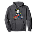 Betty Boop Biker Babe Color Pop Hoodie - Custom Art Print for Adults - T-Shirt, Sweatshirt, Hoodie