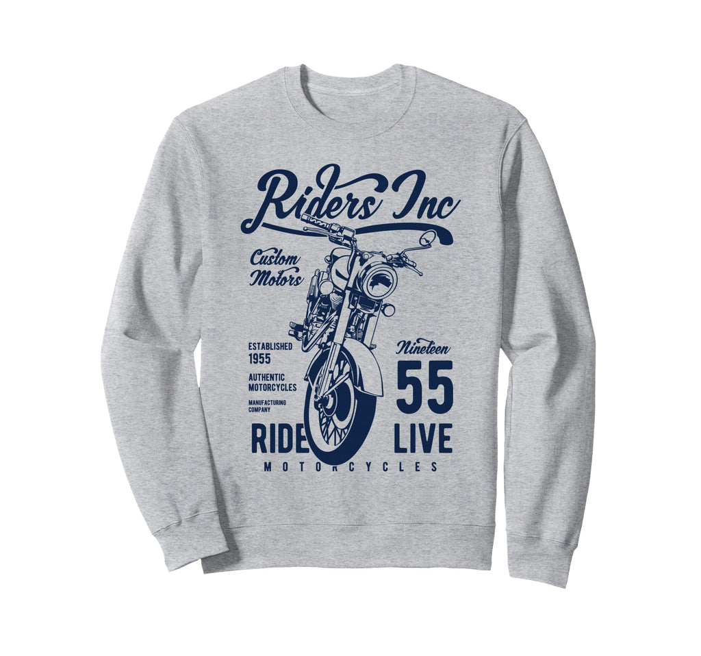 Riders Inc 1955 Motorcycle Sweatshirt - Aesthetic Graphic for Adults - T-Shirt, Sweatshirt, Hoodie