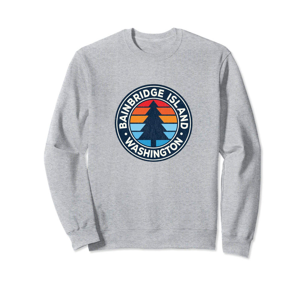 Bainbridge Island Washington Wa 70S Sweatshirt - Novelty Apparel for Adults - T-Shirt, Sweatshirt, Hoodie