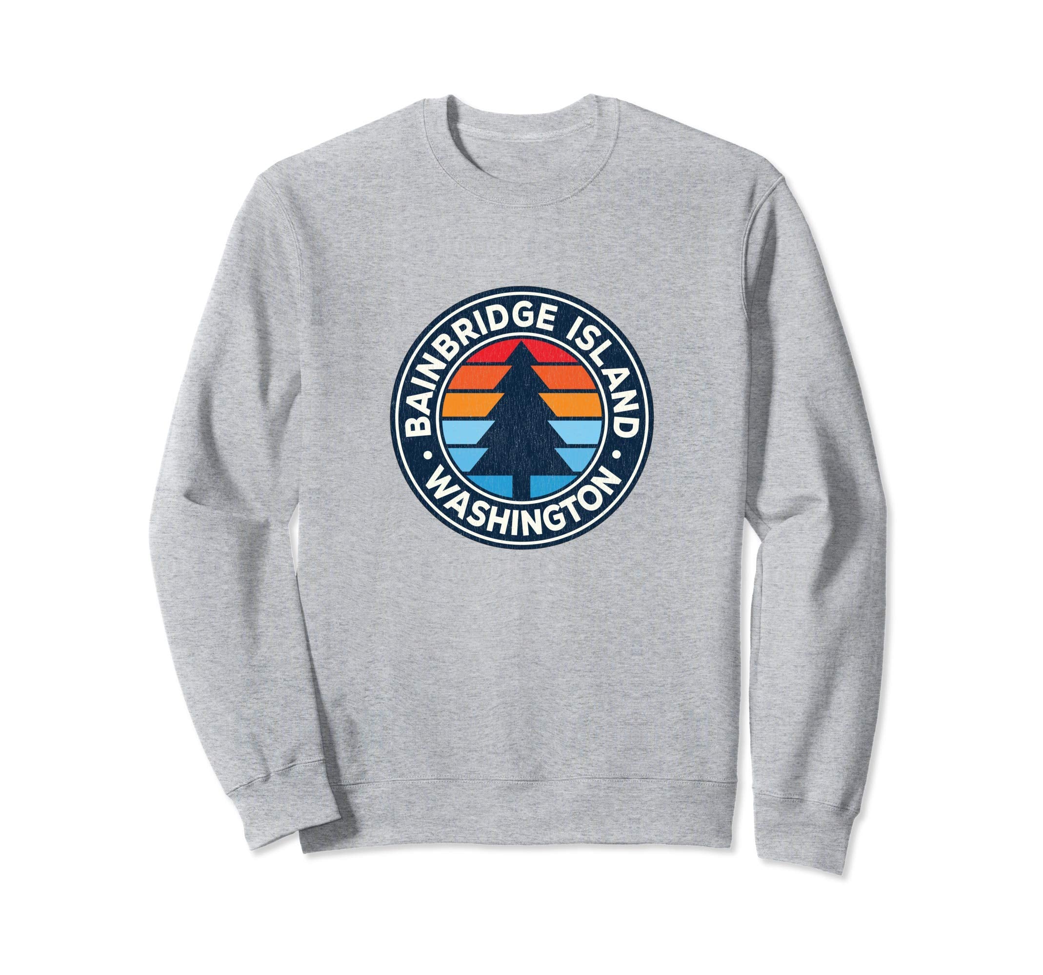 Bainbridge Island Washington Wa 70S Sweatshirt - Novelty Apparel for Adults - T-Shirt, Sweatshirt, Hoodie