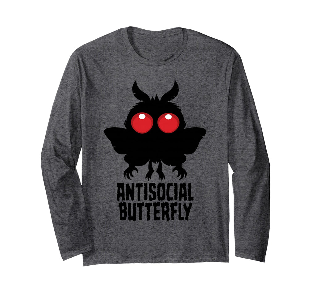 Antisocial Butterfly Mothman Cryptid Big T-Shirt - Graphic Print Men Women - T-Shirt, Sweatshirt, Hoodie